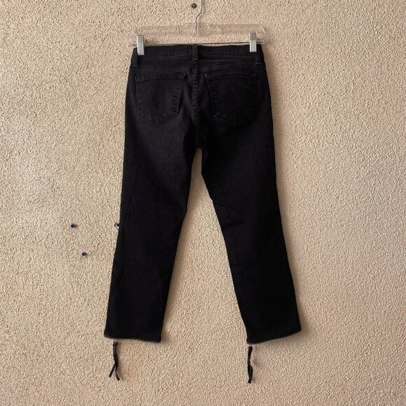 J BRAND Womens Pants ALLEY CAT Jeans Black Zip Zipper Skinny Size 26 - Picture 11 of 13
